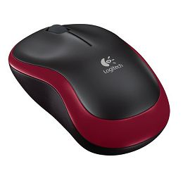 Logitech M185 bežični optički miš, crvena 910-002240