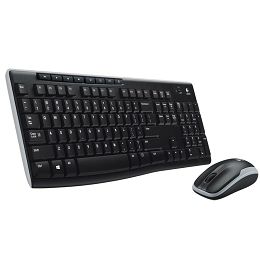 Logitech MK270 bežična tipkovnica i miš, crna 920-004532