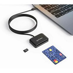 Manhattan USB-C čitač microSD/pametnih kartica 102742