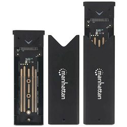 Manhattan kućište 2xM.2 NVMe,USB 3.2 Gen2,USB-C,Al 130530