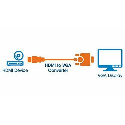 Manhattan adapter HDMI M na VGA Ž, crni 151467