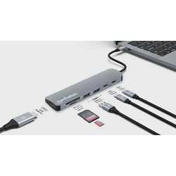 Manhattan docking USB-C 7 u 1 HDMI 4K@60Hz 190442