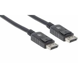 Manhattan kabel DP-DP M/M, 4K@60Hz, 2m, crni 307116