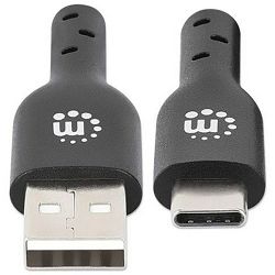 Manhattan kabel USB 2.0 na USB-C M/M, 1m,crni 353298