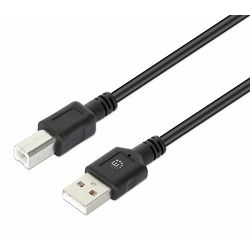 Manhattan kabel za printer USB2.0 AM/BM, 2m, crni 356831