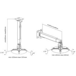 Manhattan stropni nosač projektora, do 20 kg 461207