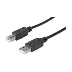 Manhattan kabel USB-A/USB-B M/M,za printer,3m,crni 333382