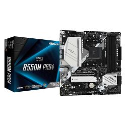 Matična ploča ASROCK B550M Pro4, AMD B550, mATX, s. AM4 90-MXBDK0-A0UAYZ