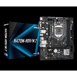 Matična ploča ASROCK H470M-HDV/M.2, Intel H470, DDR4, mATX, s. 1200 - 10Gen procesora 90-MXBG80-A0UAYZ