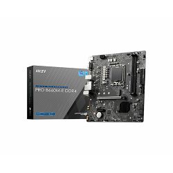 Matična ploča MSI PRO B660M-E DDR4, LGA1700, Intel B660, DDR4, mATX, s. 1700 7D46-003R