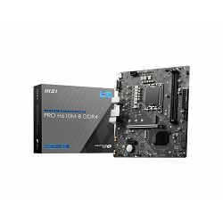 Matična ploča MSI PRO H610M-B, Intel H610, DDR4, mATX, s. 1700 7D46-002R