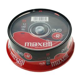 Maxell DVD-R 16x, 4.7GB 25 kom spindle 275520.40.TE
