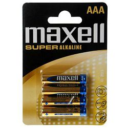 Maxell super alkalne baterije LR-3/AAA, 4 komada 790336.04.EU