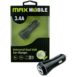 MAXMOBILE AUTO ADAPTER USB DUO SC-191 QC 3.0,27W QUICK CHARGE 5.4A crno-sivi 