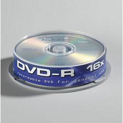 Medij DVD-R TRAXDATA 16x, 4.7GB, printable, spindle 10 kom