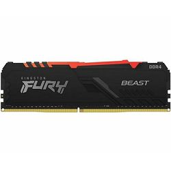 Memorija PC-25600, 16GB, KINGSTON Fury Beast KF432C16BB1A/16, DDR4 3200MHz KF432C16BB1A/16