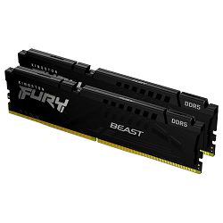 Memorija PC-44800, 32GB, KINGSTON KF556C40BBK2-32 FURY Beast, DDR5 5600MHz, kit 2x16GB KF556C40BBK2-32 