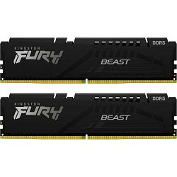 Memorija PC-44800, 16GB, KINGSTON Fury Beast KF556C36BBEK2-16, DDR5 5600MHz, kit 2x8GB KF556C36BBEK2-16