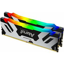 Memorija PC-51200, 32GB, KINGSTON FURY Renegade RGB KF564C32RSAK2-32, DDR5 6400MHz, kit 2x16GB KF564C32RSAK2-32