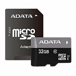 Memorijska kartica ADATA, micro SD, 32 GB, AUSDH32GUICL10-RA1, class 10 UHS + adapter AUSDH32GUICL10-RA1