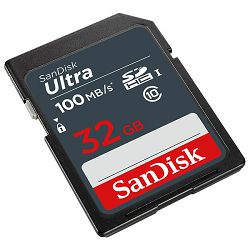 Memorijska kartica SANDISK, SDHC Ultra, 32 GB, SDSDUNR-032G-GN3IN, 100MB/s SDSDUNR-032G-GN3IN
