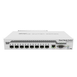 Mikrotik Cloud Router Switch CRS309-1G-8S+IN, Dual core 800MHz CPU, 512MB RAM, 1×GLAN, 8×SFP+ cages, RouterOS, L5 or SwitchOS (dual boot), pasivno desktop kućište, rackmount ears, PSU