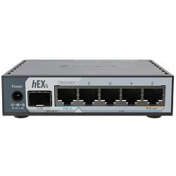 MikroTik hEX S (2025) Switch 5x Gigabit Ethernet ports, 1x 2.5 Gigabit SFP, 512 MB RAM, metalno kućište, ARM