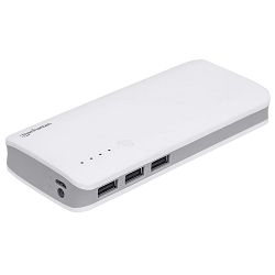Mobilni USB punjač MANHATTAN PowerBank, 10.000 mAh, USB 3.0, bijeli