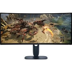 Monitor Alienware 34 Gaming AW3425DWM Curved, 3440x1440, WQHD, 180Hz, VA Antiglare, 21:9, 3000:1, 400 cd/m2, AMD FreeSync+ VESA, 4ms/2ms/1ms, 178/178, DP, 2xHDMI, 2xUSB-A, USB-B, Tilt, Pivot, Height A
