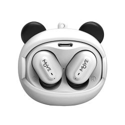 MOYE FLIP FACE TRUE WIRELESS EARPHONE PANDA - 8605042622238