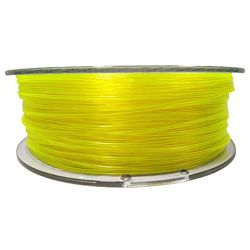 PET-G filament 1.75 mm, 1 kg, transparent yellow PETG yellow transparent