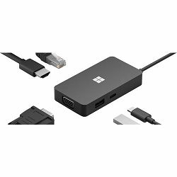 MS Srfc USB-C Travel Hub BG/HR/RO/SL BLK 161-00011