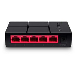 Mercusys 5-port Gigabit mini Desktop preklopnik (Switch), 5×10/100/1000M RJ45 ports, plastično kućište