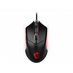 MSI Gaming Mouse Clutch GM08, USB 2.0, PixArt PAW-3519 Optical Sensor, 4200dpi, Adjustable Weight System