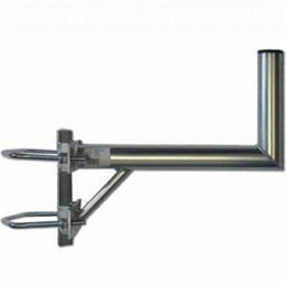 MaxBracket Antenna mast holder"L" for pole mount, length 35 cm, height 20 cm, d = 42 mm