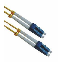 NFO Patch cord, LC UPC-LC UPC, Singlemode 9 125, G.652D, Duplex, 1m