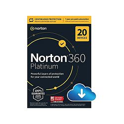 Norton 360 Platinum 20 Devices, 1 year, ESD