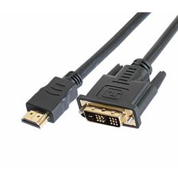 NaviaTec DVI na HDMI kabel, 1m, crni