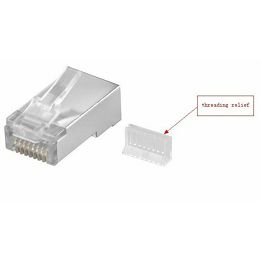 NaviaTec CAT5e shielded RJ45 plug for round cable incl thread relief 10pc