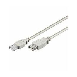 NaviaTec USB 2.0 A muški na A ženski kabel, 2m, bež