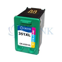 Orink tinta za HP, CB338EE, No.351XL, trobojna OR-CH351XL