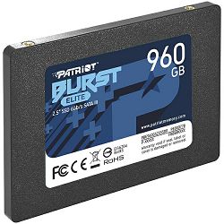 Patriot SSD Burst Elite R450/W320, 960GB, 7mm,2.5" PBE960GS25SSDR