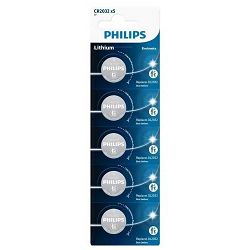 Philips baterija CR2032P6, 3V, 5 komada CR2032P5/01B