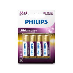 Philips Lithium ultra baterije AA, 4 komada FR6LB4A/00