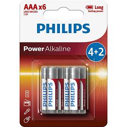 Philips baterije AAA, 4+2 komada LR03P6BP/10