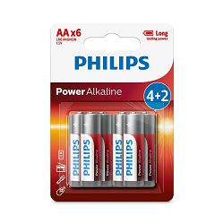 Philips baterije AA, 4+2 komada LR6P6BP/00