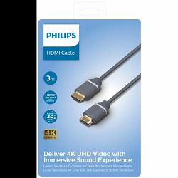 Philips HDMI kabel 3m, 4K UHD, High Speed SWV5630G/00