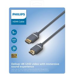 Philips kabel HDMI. 5m, sivi, SWV5650G SWV5650G/00