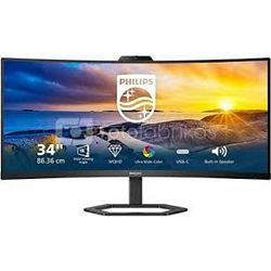 Philips 34" 34E1C5600HE/00 WQHD (3440x1440) VA curved 21:9, 5MP built-in webcam, HAS+tilt, 300 cd/m2, 3000:1, 1xHDMI, 1xDP, 1xUSB-C, 4xUSB-A, zvucnici 5W x 2, crni