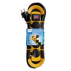 Philips produžni kabel s prekidačem,4U, 5m, IP44 SPN5140YC/58